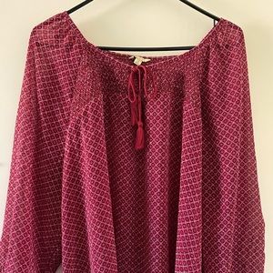Sonoma blouse red colored size 2x